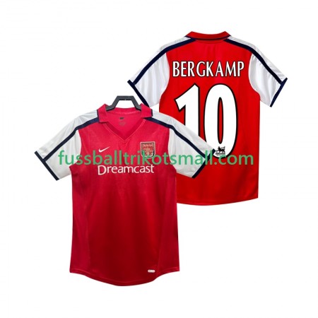 Fußballtrikots Arsenal BERGKAMP 10 2001 Retro 2002 Kurzarm Heimtrikotsatz kaufen